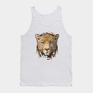 Graffiti Paint Leopard Creative Tank Top